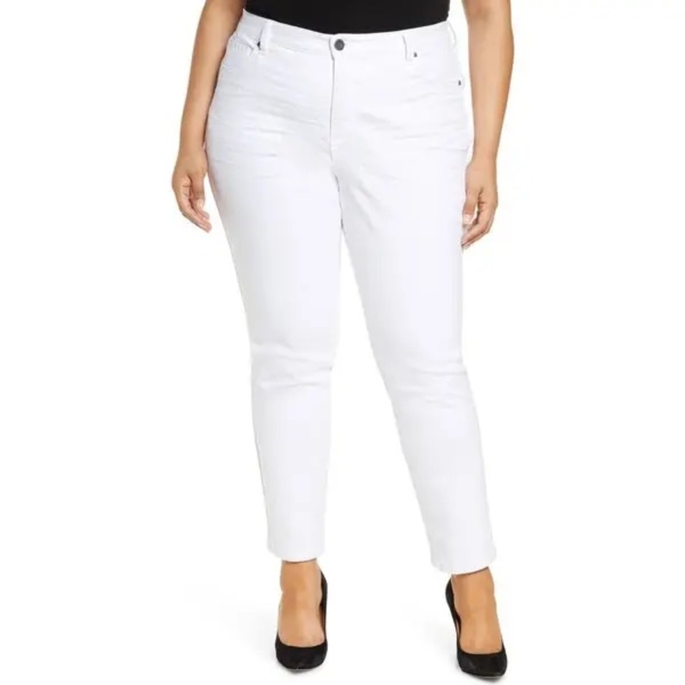 Kut from the Kloth Women's Crisp White Catherine Boyfriend Jeans